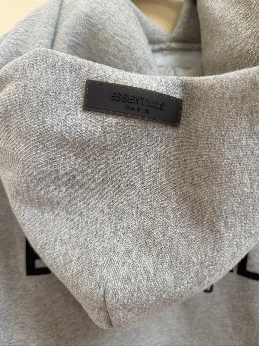 ESSENTIALS dark Oatmeal Hoodie - Picture 4 of 8